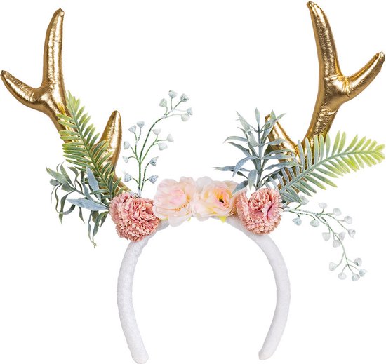 Kerst Haarband met Glitter Sterren Zilver