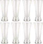 Excellent Houseware Bierglazen - 8x - 320 ml/0,32L - glas - drinkglazen