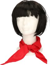 Verkleed bandana/sjaaltje rood - Fransman/Francaise - Carnaval accessoires