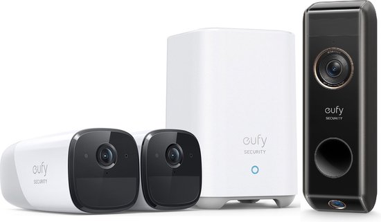 Eufycam 2 Pro + Eufy Video Doorbell Dual 2 Pro