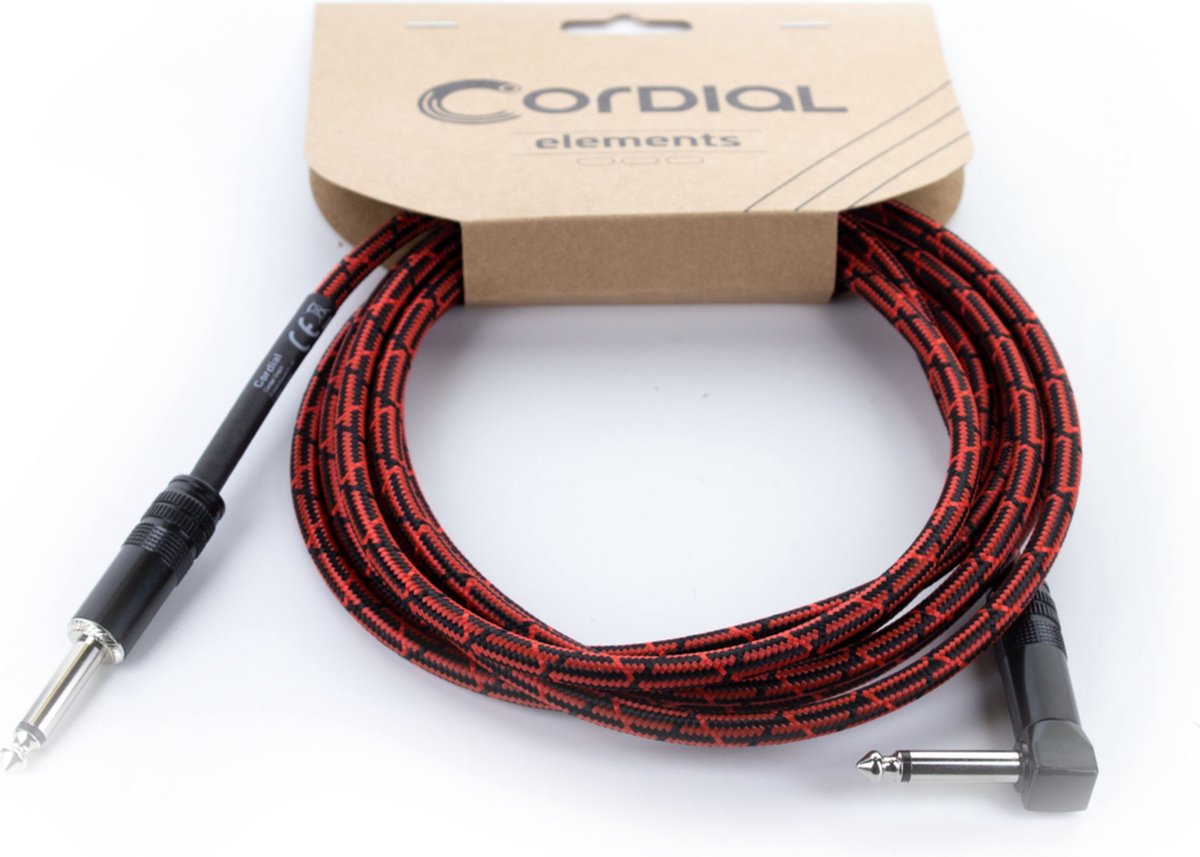 Cordial EI 7.5 PR-TWEED-RD Instrumentkabel 7,5 m - Instrumentenkabel