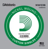 D'Addario NW038 nikkel omwonden enkele snaar - Enkele snaar voor gitaar