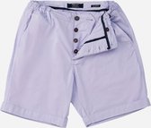Mr Jac - Slim Fit - Heren - Korte Broek - Shorts - Garment Dyed - Pima Cotton - Lila - Maat XL