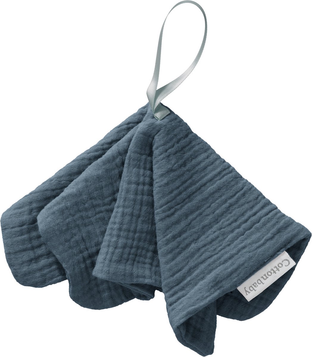 Goedkoopste Cottonbaby speendoekje - Cottonsoft - denimblauw
