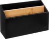 5Five Bava bureau organizer - 25 CM - Bamboe - Zwart