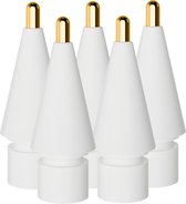 MMOBIEL Pointes de crayon en métal de 1,95 mm adaptées pour Apple Pencil 1ère et 2ème génération - 5 pièces - Pointes adaptées pour Apple Pencil - Remplacement des pointes iPencil adaptées aux pointes Apple Pencil - Wit