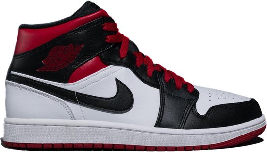 Air Jordan 1 Mid 'Gym Red Black Toe' - DQ8426-106 - Maat 45 - ZWART - Schoenen