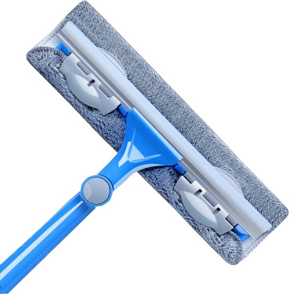 Velox Raamwisser Met Telescoopstang Ramenwasser Ramen Schoonmaken Roterende Ramenwasser Blauw 148 5cm