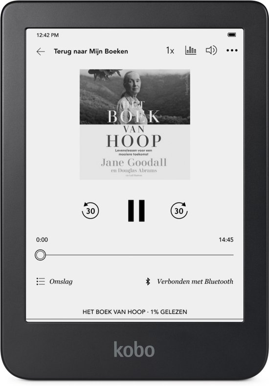 Kobo Clara 2E - E-reader - 6 inch - 16GB - Luisterboeken - Blauw | bol