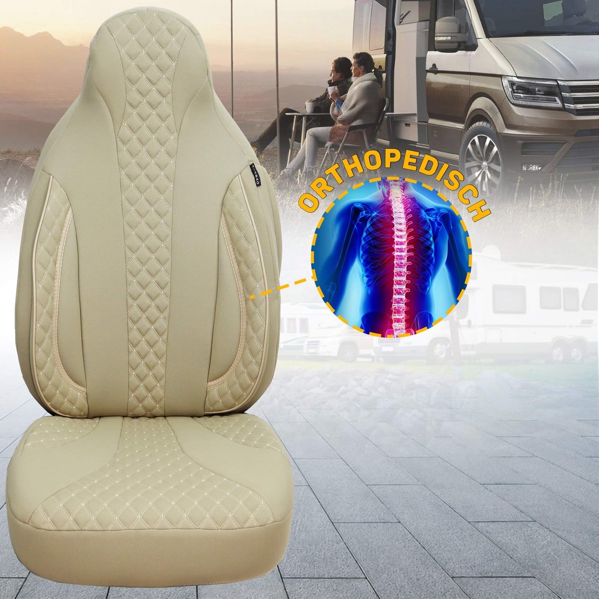 Op maatgemaakte stoelhoezen voor jouw camper
