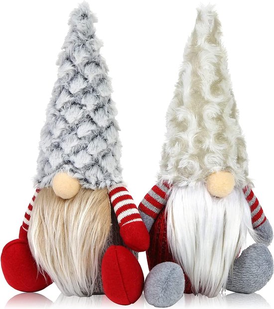 Godeufe Set van 2 Kerst Gonk Kabouter Kerstmis Winter