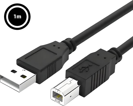 USB-A naar USB-B kabel 1 Meter - Printer kabel