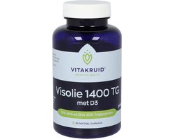 Vitakruid Visolie 1400 TG met D3 - 60 softgels