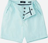 Mr Jac - Slim Fit - Heren - Korte Broek - Shorts - Garment Dyed - Pima Cotton - Mint - Maat M