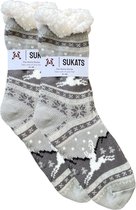 Sukats® Huissokken - Homesocks - Maat 41-46 - Anti-Slip - Fluffy - Heren Huissokken - Slofsokken - Variant 5 - Meerdere Maten en Varianten