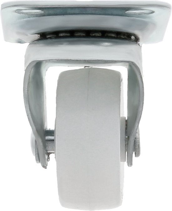 AMIG roulette/roue de transport - D25mm - nylon - capacité de charge 40kg - blanc