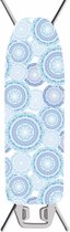 Figuretta Strijkplankhoes 140 X 50 CM - universeel – 400 GR – Strijkplankovertrek - Blauw-Wit