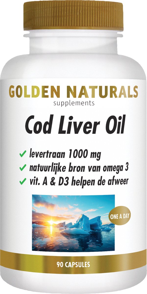 Goedkoopste Golden Naturals Cod Liver Oil (90 softgel capsules