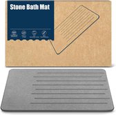 Luxe Stone Badmat - Quick Dry - Badmat Steen - Sneldrogend Mat - Multifunctioneel - Absorberende Badmat - Antislip - Toilet Vloermat