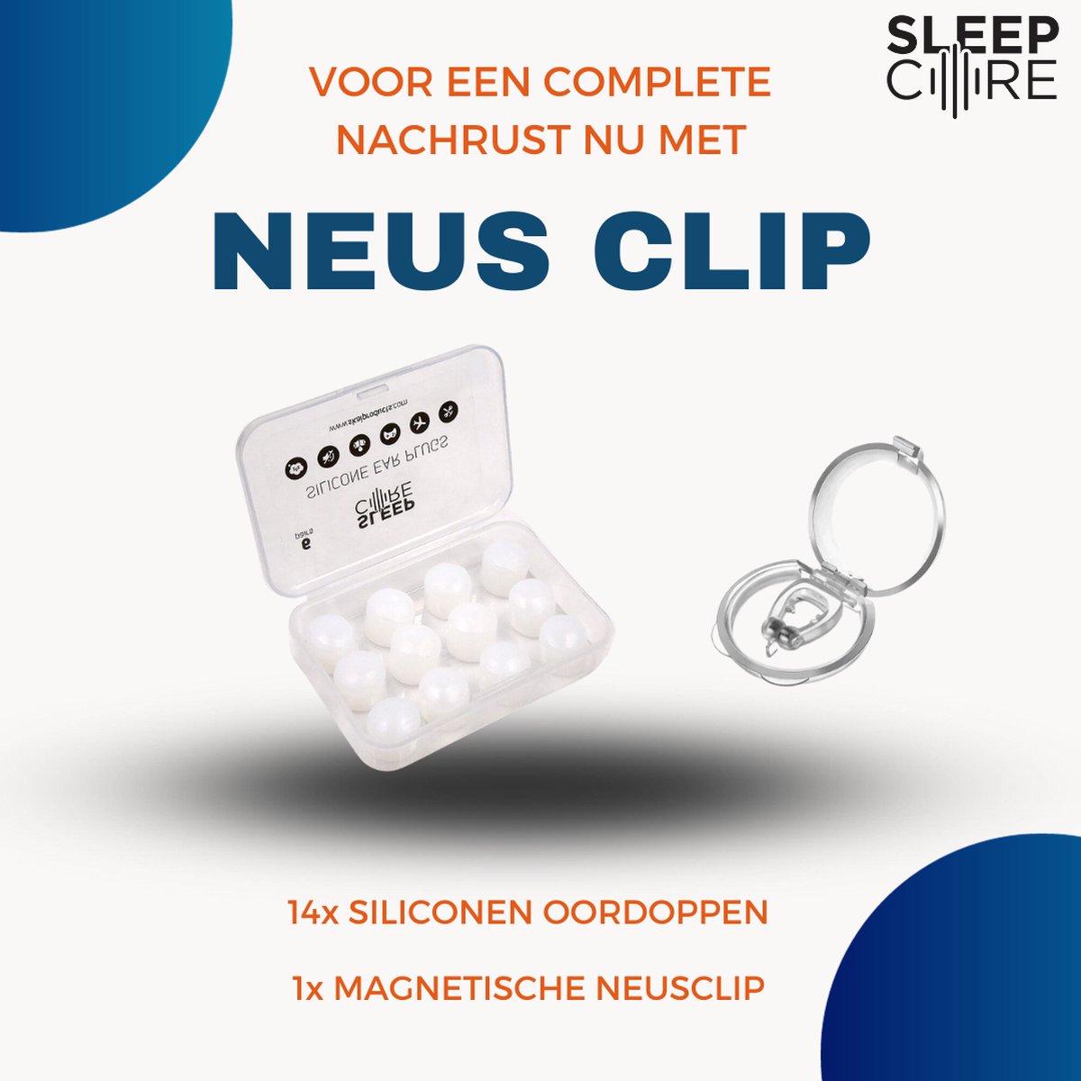 Goedkoopste SleepCore® 14x Slaap Oordopjes met Magnetische Neus clip Snurken Slaapapneu Siliconen Slaapoordoppen Zwem Oordoppen Slapen Geluidsoverlast - Sound Plugs - Anti Snurk Slaaphulp Geluid Studeren Gehoorbescherming Earplugs Lawaai Waterdicht Hoge demping