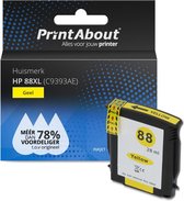 PrintAbout huismerk Inktcartridge 88XL (C9393AE) Geel Hoge capaciteit geschikt voor HP