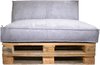 2L Home & Garden Palletkussen Ribcord Deluxe Sultry Grey - 120x80cm