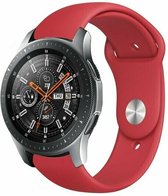 By Qubix 22mm - Rubberen sportband - Rood - Huawei Watch GT 2 - GT 3 - GT 4 (46mm) - Huawei Watch GT 2 Pro - GT 3 Pro (46mm)