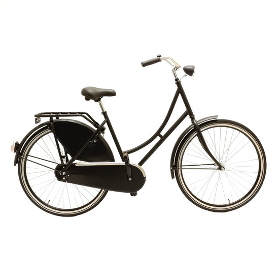 Omafiets mat zwart 50cm export RE1062