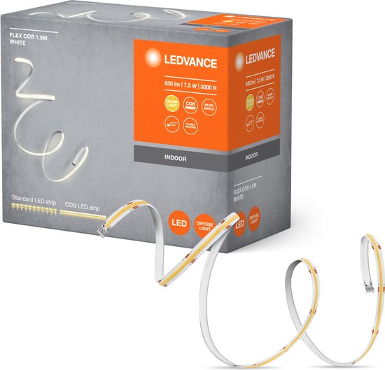 Tira LED Flex COB de LEDVANCE IP20 3.000K, 5m | Lampara.es