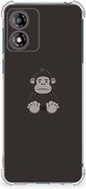 Smartphone hoesje Geschikt voor Motorola Moto E13 Hoesje Bumper met transparante rand Gorilla