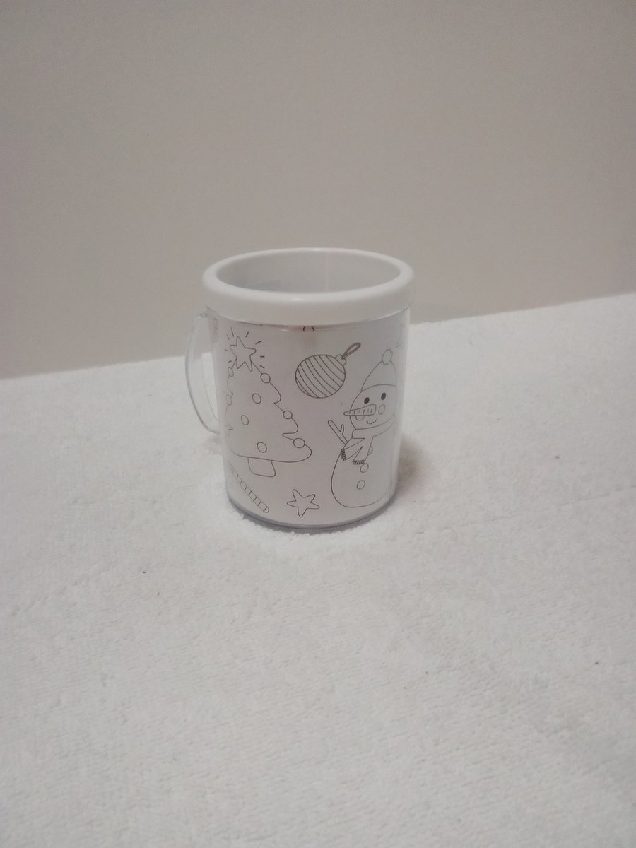 KERSTMIS KLEUR JE EIGEN DRINKBEKER