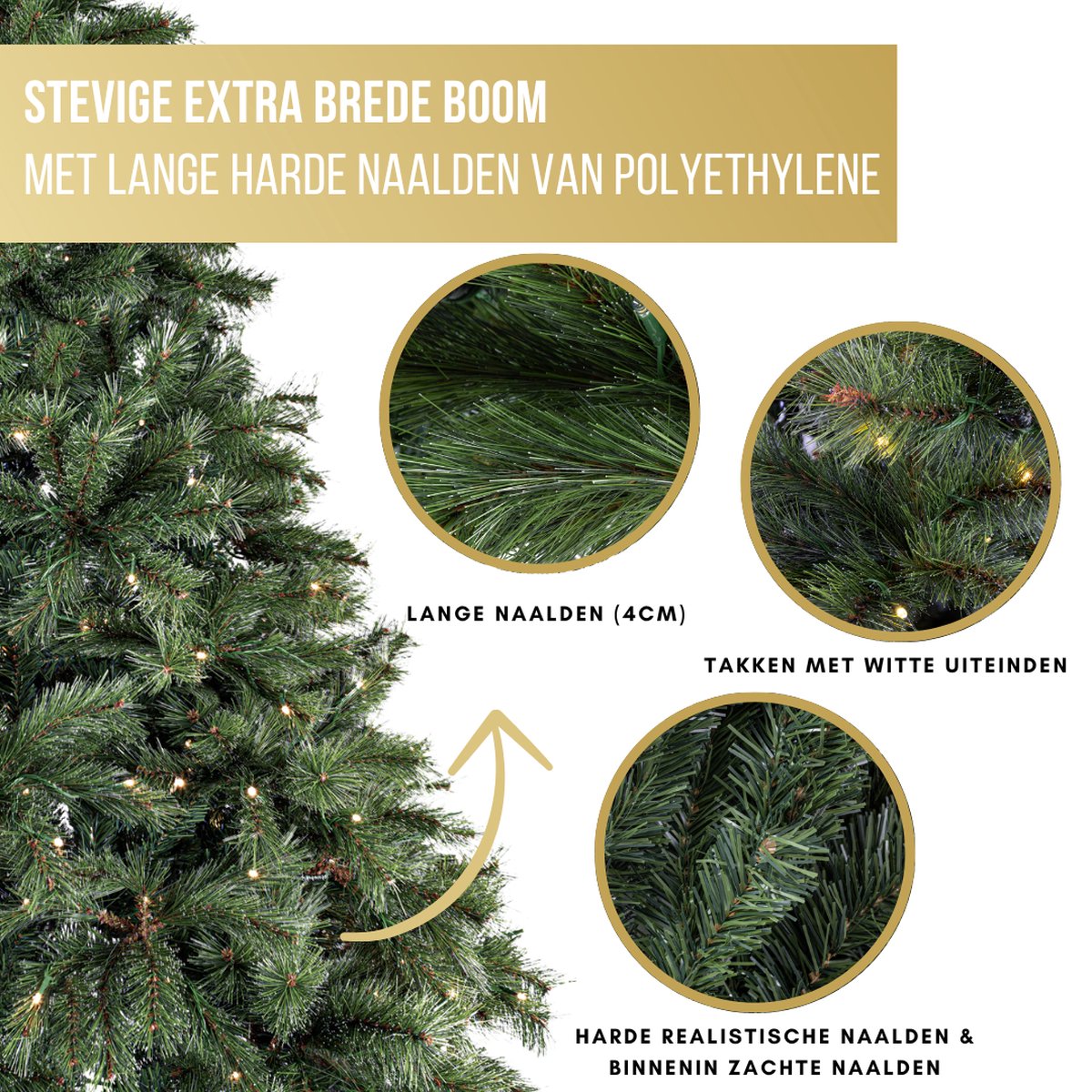 Excellent Trees® Kerstboom Elverum Frosted - Premium - ⌀110cm - 150cm – foto 4