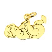 Juwelier Zwartevalk 14 karaat gouden baby hanger - 14.195/14K