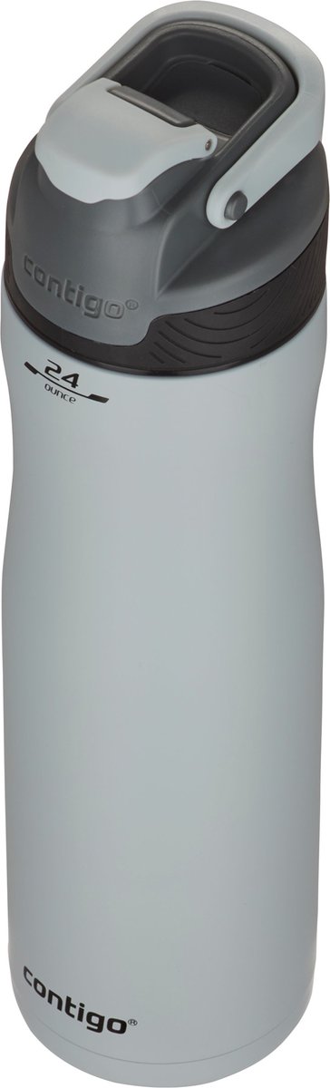 Contigo Ashland Chill drinkfles met rietje, grote BPA-vrije roestvrijstalen waterfles, thermosfles lekvrij, houdt dranken tot 24 uur koel; voor sport, fietsen, joggen, wandelen, 720 ml | Macaroon thumbnail 2