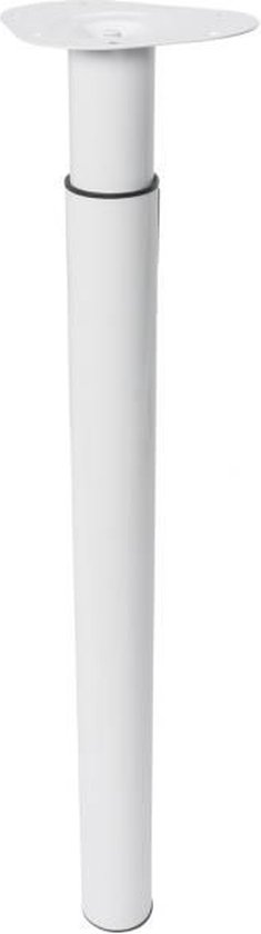 Wovar Tafelpoot Verstelbaar Wit Staal | 70 tot 110 cm | Per Stuk