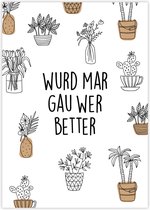 Give X Fries Ansichtkaart Wurd mar gau wet better