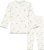 Prénatal peuter pyjama romantic rib - Meisjes - Ivoor Wit - Maat 98