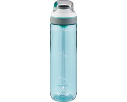 Foto: Contigo cortland autoseal waterfles grote bpa vrije drinkfles van 720ml sportfles lekvrije drinkfles ideaal voor school de sportschool fiets hardlopen wandelen grayed jade