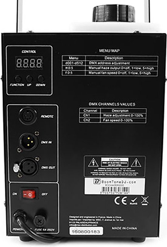 F1500 Pro : Machine à Fumée BoomTone DJ - BoomtoneDJ