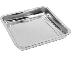 RVS Tray | 30 x 30 cm | Veelzijdig & duurzaam serveerplateau | Handig dienblad | Ideaal voor keuken en catering