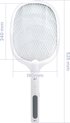 FB947 - Elektrische Vliegenmepper - Vliegenvanger - Vliegenlamp - Insectenlamp - Muggenlamp - Fruitvliegjes vanger - muggen, wespen, motten & meer - UV lamp als muggenvanger - Oplaadbaar - USB kabel van 1m en oplaadblok voor USB