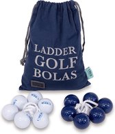 Ladder Golf Bolas - Hard - 3 marineblauw en 3 wit Top Kwaliteit Klasse en Geweldig
