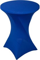 BRASQ Statafelrok Blauw - ∅80-74 x110 cm - Statafelhoes extra Stretch voor Statafel, Bartafel, Partytafel - Voor binnen en buiten