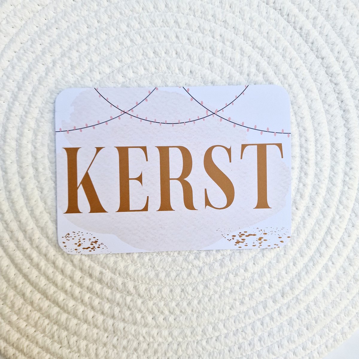 Kerstkaarten 10 stuks - Merry Christmas - bruin wit - A6 - Studio Juulz