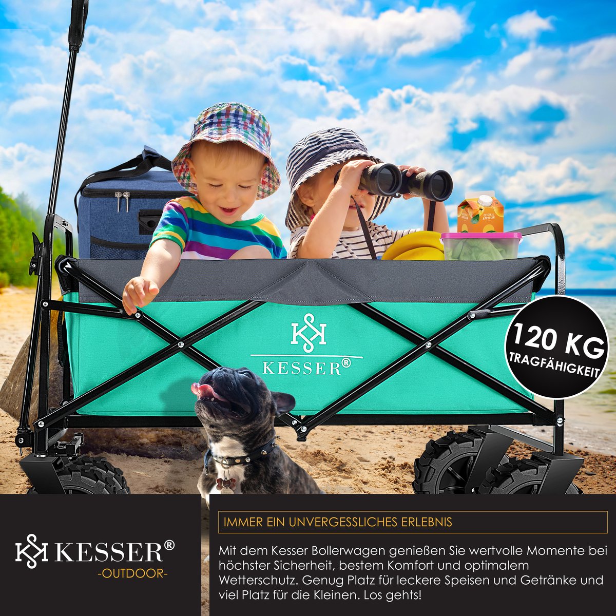 Relaxdays - Bolderkar - Luchtgevulde Banden - Gemaakt Van Staal Belastbaar Tot 150 Kg Relaxdays - Bolderkar - Luchtgevulde Banden - Gemaakt Van Staal Belastbaar Tot 150 Kg