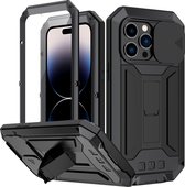 Coque en métal anti-poussière Fonu iPhone 14 Pro Max - Zwart
