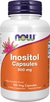 Now Foods - Inositol 500 mg - Behoort tot het Vitamine B-complex - 100 Capsules