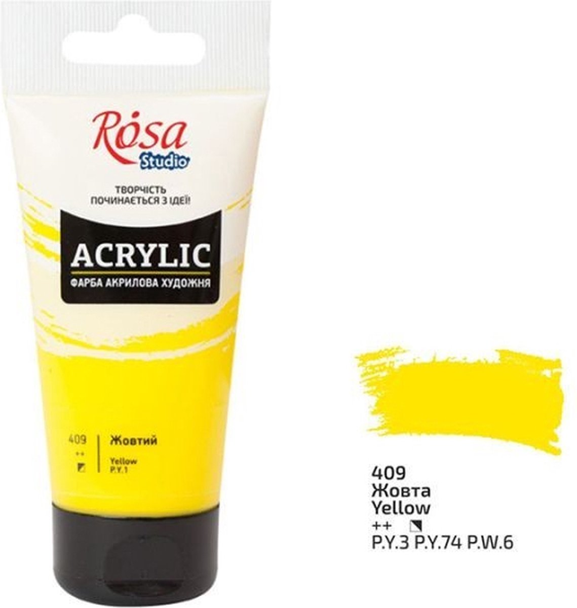 Rosa Studio Acrylverf 75 ml 409 Yellow