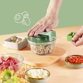 Handmatige keukenmachine Groentensnijder Draagbare knoflookmolen Uiensnijder voor groenten Fruitnoten Duurzaam BPA-vrij Food Grade materiaal 650 ml