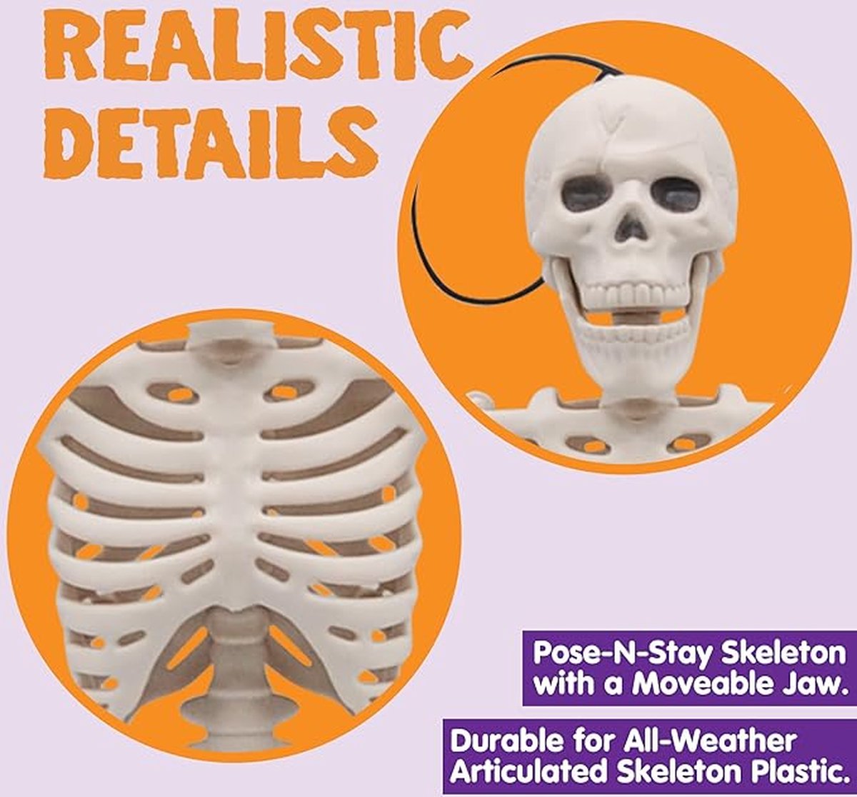 Halloween Skelet Decoratieset 3pcs
